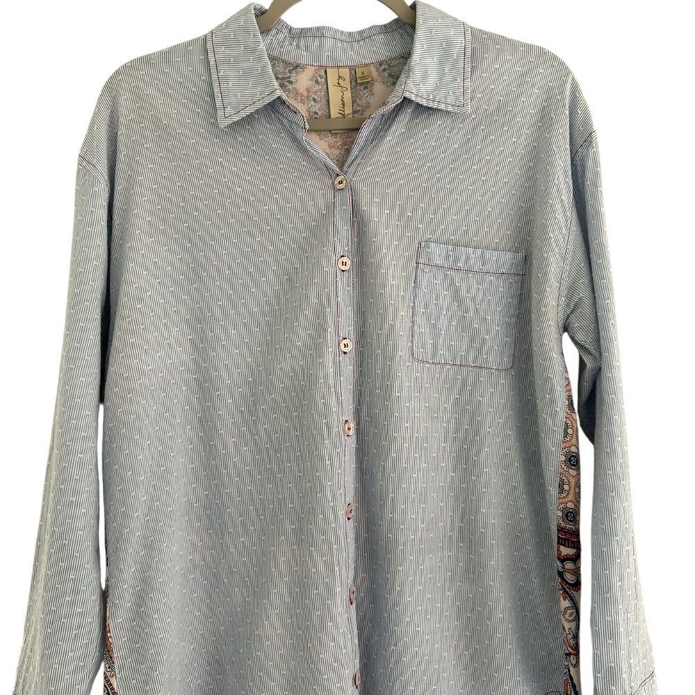 Allison Joy Blue Casual Button Down Shirt